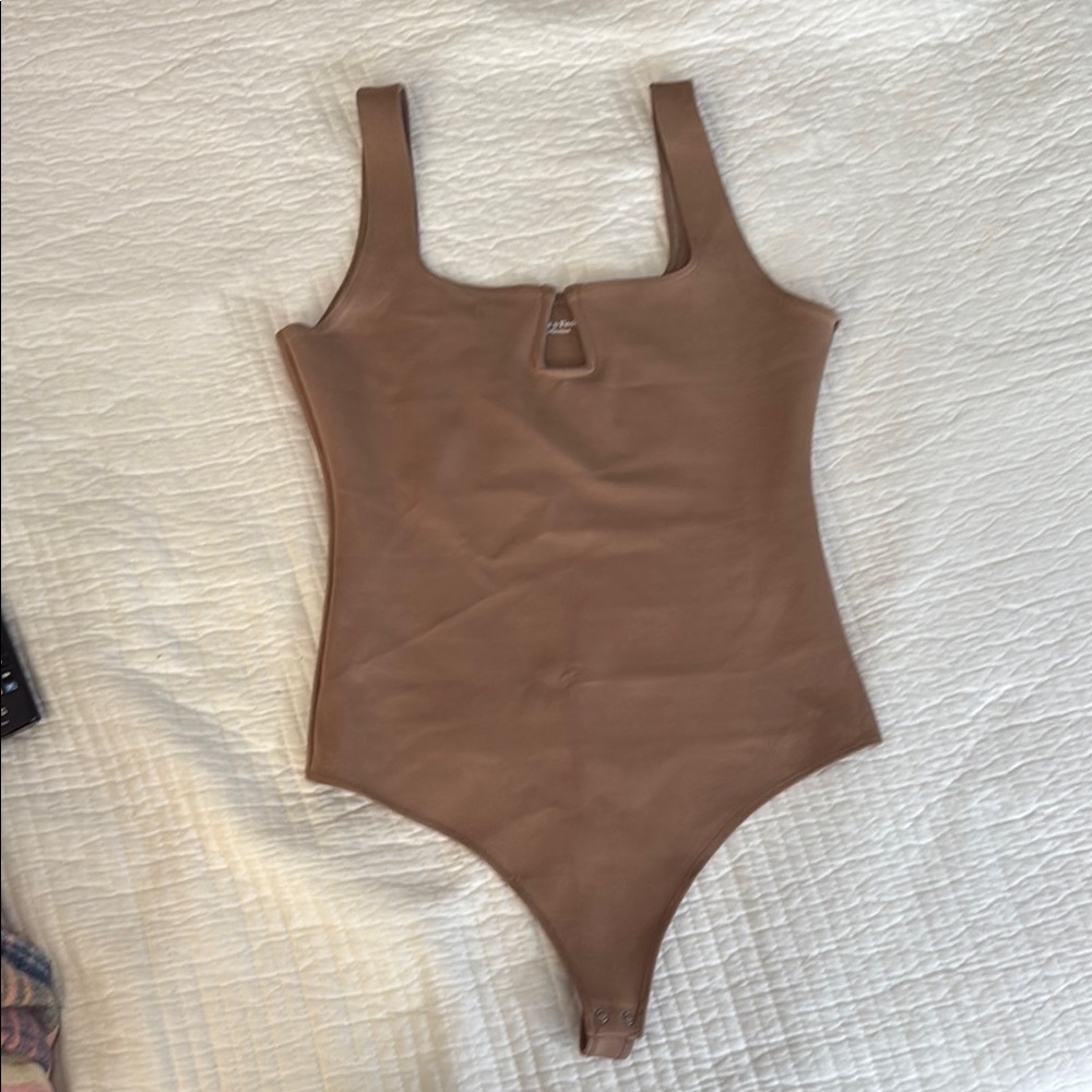 Abercrombie & Fitch Brown Bodysuit with Scoop Neckline